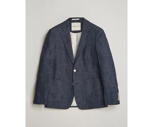 GANT Cotton Indigo Club Blazer Dark Blue Raw Blau 48