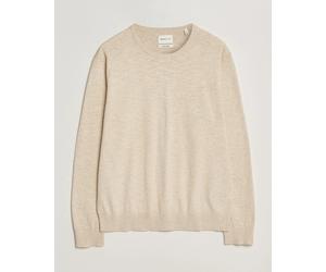 GANT Cotton/Linen Slub Knitted Sweater Seed Melange Beige XL