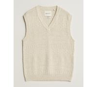 GANT Cotton/Linen Textured Vest Creamed White Weiß L