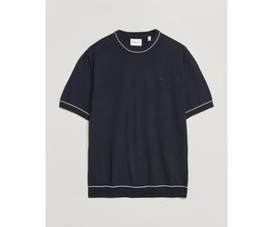 GANT Cotton/Model Knitted T-Shirt Evening Blue Blau M