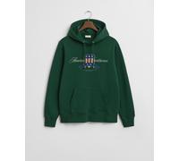 GANT - Crest Graphic Hoodie forest green - Gr. - XL