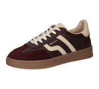 Sneaker GANT "Cuzima", Damen, Gr. 39, weinrot, Leder, Veloursleder, kontrastfarbene Details, Schuhe Sneaker, Schnürschuh, Retro-Sneaker, Halbschuh mit Logo (21917820-39) weinrot