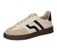 Sneaker GANT "Gant Sneaker Leder", Damen, Gr. 41, weiß, braun, Leder, Schuhe Sneaker (85926344-41) weiß, braun