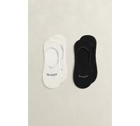 GANT Damen 2er-Pack Invisible Socken (36-38) Schwarz / Weiß