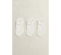 GANT Damen 3er-Pack Kurze Gerippte Socken (36-38) EGGSHELL