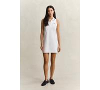 GANT Damen Ärmelloses Piqué-Polokleid (L) Weiß