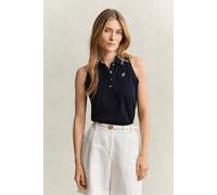 GANT Damen Ärmelloses Piqué-Poloshirt (S) EVENING Blau