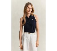 GANT Damen Ärmelloses Piqué-Poloshirt (XL) EVENING Blau