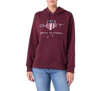 Gant Damen Archive Shield Hoodie Kapuzenpullover, Plum Wine, L EU
