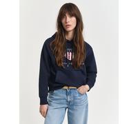 Gant Damen Archive Shield Hoodie Kapuzenpullover, Evening Blue, 38