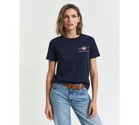 Gant 4200277 Kurzarm-t-shirt XS Evening Blue