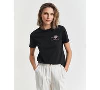 GANT Damen Archive Shield T-Shirt (XXL) Schwarz