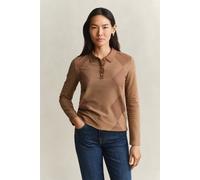 GANT Damen Argyle Langarm-Poloshirt (XXL) CARAMEL Braun