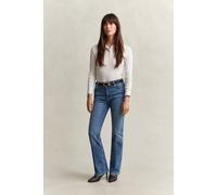 GANT Damen Ausgestellte Slim Fit Stretch-Jeans (29) MID Blau BROKEN IN