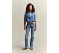 GANT Damen Ausgestellte Slim Fit Stretch-Jeans (30) SEMI LIGHT Blau BROKEN IN