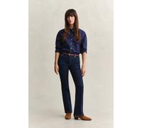 GANT Damen Ausgestellte Slim Fit Stretch-Jeans (34) DARK Blau