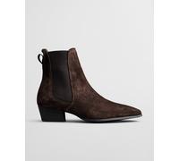 GANT Damen Bassotte Stiefel aus Veloursleder (36) DEEP Braun