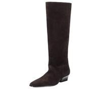 GANT Damen Bassotte Hoher Stiefel aus Veloursleder (42) WEATHERot Braun