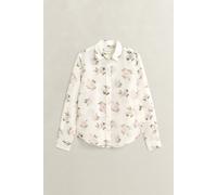 GANT Damen Bluse aus Baumwoll-Seiden-Mix (32) EGGSHELL