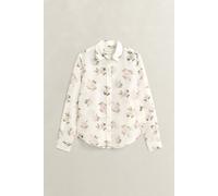 GANT Damen Bluse aus Baumwoll-Seiden-Mix (40) EGGSHELL