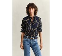 GANT Damen Bluse aus Baumwoll-Voile (34) EVENING Blau