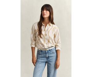GANT Damen Bluse aus Baumwoll-Voile (40) EGGSHELL