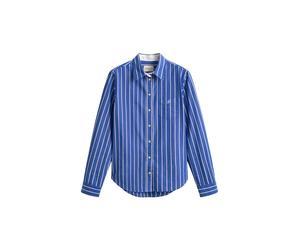 Gant Damen Bluse Regular Fit, blau, Gr. 34