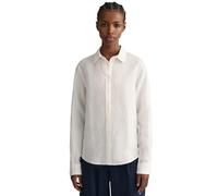 GANT Damen Bluse Regular Linen Chambray, Größe:44, Farbe:White(110)