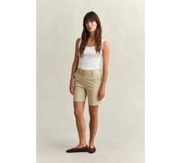 Gant Damen Shorts mit Baumwolle, beige, Gr. 36