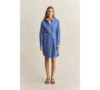 GANT Damen Classic Popeline Kleid mit Streifen (40) ROYAL Blau