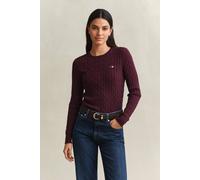 GANT - Classic Zopfstrickpullover darkened wine - Gr. - XXL