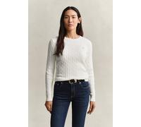 GANT Damen Classic Zopfstrickpullover (XXL) EGGSHELL