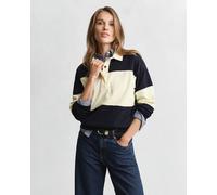 GANT Damen Color Blocked Rugger mit Piquéstruktur (XXL) EVENING Blau