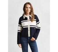 GANT Damen Color Blocked Strickjacke (M) EVENING Blau