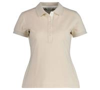 Gant Damen Contrast Collar SS Pique Polo, Soft Oat, Large
