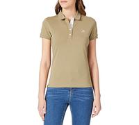 GANT Damen Contrast Collar SS Pique Polohemd, Aloe Green, XXL