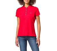 GANT Damen Contrast Collar SS Pique Polohemd, Lava RED, L