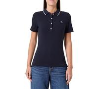 GANT Damen Contrast Tipping SS Pique Polo Polohemd, Evening Blue, XX-Large
