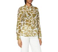 GANT Damen D1. Crescent Bloom CO Silk Shirt Bluse, Olive Green, 38
