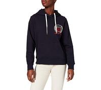 GANT Damen D1. Crest Sweat Hoodie Kapuzenpullover, Evening Blue, M