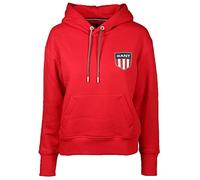 GANT Damen D1. Gant Retro Shield Hoodie Kapuzenpullover, Bright Red, M EU