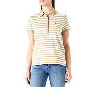 GANT Damen D1. ICON G Stripe SS Polo Polohemd, Dark Khaki, S
