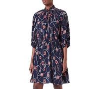 GANT Damen D1. Sailing Print V-Neck Dress Kleid, Classic Blue, 36