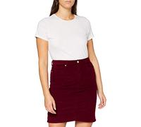 GANT Damen D1. Slim Cord Skirt Rock, Port RED, 36