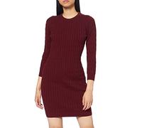 GANT Damen D1. Stretch Cotton Cable Dress Kleid, per Pack Rot (Port RED 605), X-Large (Herstellergröße: XL)