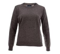 GANT Damen D1. Superfine Lambswool C-Neck Pullover, Dark Grey Melange, L