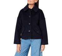 GANT Damen D1. Wool Blend Cropped Jacket, Evening Blue, S