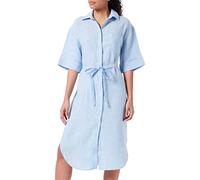 GANT Damen D2. Linen Chambray Shirt Dress Kleid, Azure Blue, 40