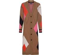 GANT Damen D2. Long Argyle Cardigan Strickjacke, Roasted Walnut, XS