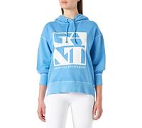 GANT Damen D2. Quadrat Logo Hoodie Kapuzenpullover, Azure Blue, S